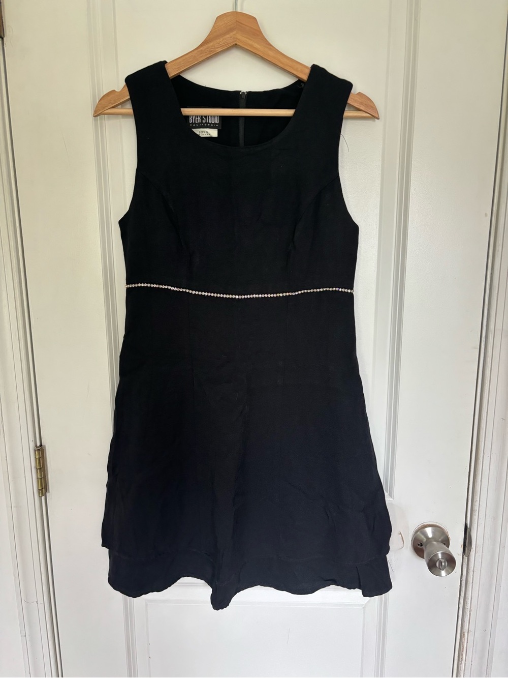 Vintage 90s Little Black Dress w/ Rhinestones 8
